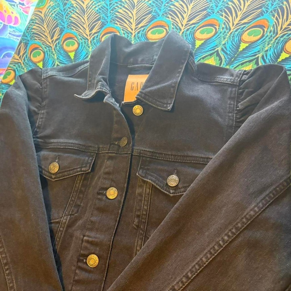 Gap Black Denim Trucker Jacket